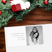 Familie Fun Grappige Kerstfoto Retouradres Etiket