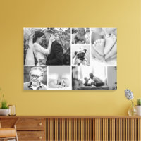 Familie galerie collage Zwart-wit Foto's