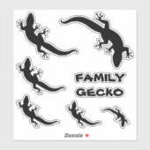 FAMILIE GECKO STICKER (Vel)