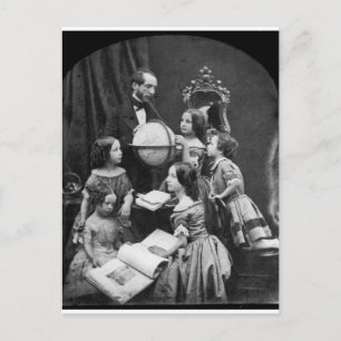 Familie Geografie Lesson ~ 1850 Briefkaart