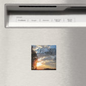 Familie getiteld Sunrise Magneet (Insitu (Vaatwasser))