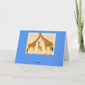 Familie Giraffe - Aankondiging geboorte (Achterkant)