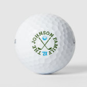 Familie golftoernooi | Aangepaste Logo Golfballen (Voorkant)
