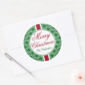  Familie Groene Kerst Stickers (Envelop)