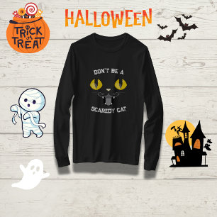 Familie Halloween "Wees geen enge kat" T-shirt