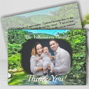 Familie Hartelijk dank voor de rivier de Vallarta  Bedankkaart