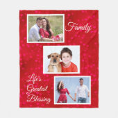 Familie - Het grootste zinkende deel van het leven Fleece Deken (Voorkant)