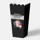 Familie Home Theater Aangepaste naam Popcorn Favor Bedankdoosjes (Achterkant)