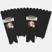 Familie Home Theater Aangepaste naam Popcorn Favor Bedankdoosjes (Ongevouwen)
