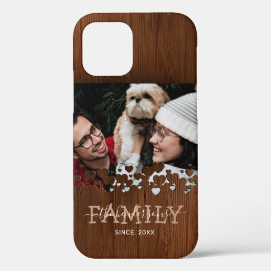 Familie houten foto Case-Mate iPhone case (Achterkant)