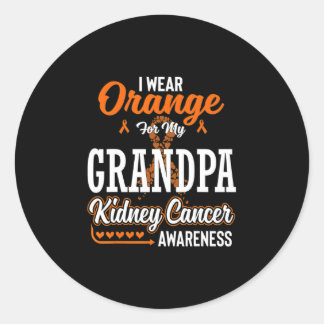Familie Ik Draag Sinaasappel voor mijn opa nierkan Ronde Sticker