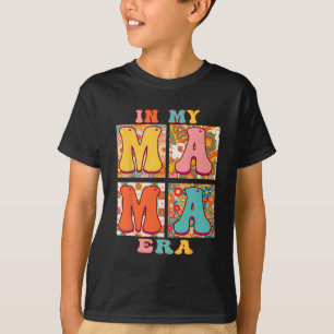 Familie In Mijn Mama Era Groovy Retro Bloemen Moed T-shirt