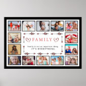 Familie is Alles aangepaste Sjabloon voor Collage Poster (Voorkant)