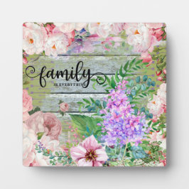 Familie is alles fotoplaat