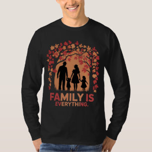 Familie is alles: herfstsilhouet T-shirt
