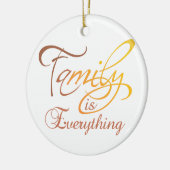 Familie is alles keramisch ornament (Links)