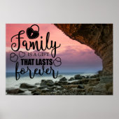 Familie is een geschenk dat eeuwig duurt - Poster (Voorkant)