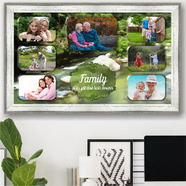 Familie is een Gift Collage River 0365 Art Print