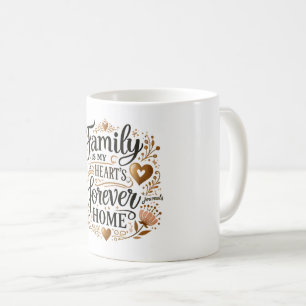 🏡 Familie is het eeuwige thuis van mijn hart Koffiemok