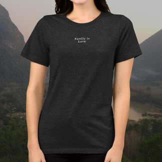 Familie is Liefde, puur minimalistisch Tri-Blend Shirt