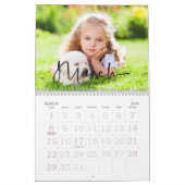 Familie kalender, moderne aangepaste foto kalender (Mar 2026)