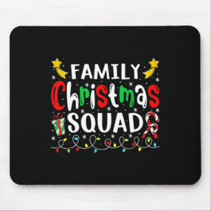 Familie Kerst 2023 Santa Hat Crew Fun Vrouwen Mann Muismat