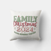 Familie Kerst 2024 Kussen (Achterkant)