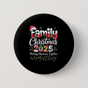 Familie Kerst 2025 Matching Outfit Xmas Squad S Ronde Button 5,7 Cm