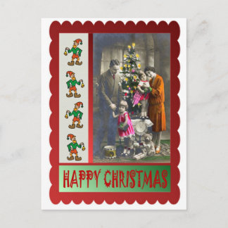 familie kerst feestdagenkaart