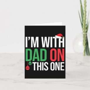 Familie Kerst Pyjama Komt overeen Ik ben met papa Kaart