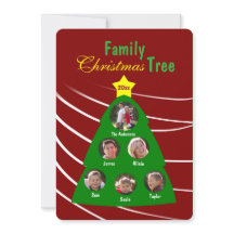 Familie Kerstboom Keepsake Custom Photo Card
