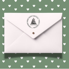 Familie Kerstboom thema Zelfinktende Stempel