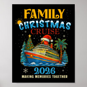 Familie Kerstcruise 2026 Matching Familiecruis Poster