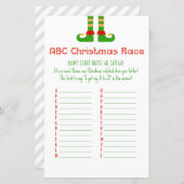 Familie kerstfeest Game PRINED (Voorkant / Achterkant)