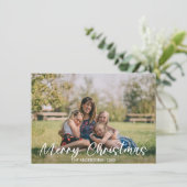 Familie kerstfeestdag Gold Confetti FOTO (Staand voorkant)