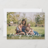 Familie kerstfeestdag Gold Confetti FOTO (Voorkant)