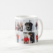 Familie kerstherinneringen Foto Collage Mok (Voorkant rechts)