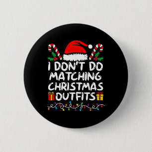 Familie Kerstkoppels Ik doe niet Matching Chris Ronde Button 5,7 Cm