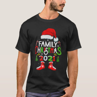 Familie Kerstmis 2021 Crew Xmas Squad Santa Funny T-shirt