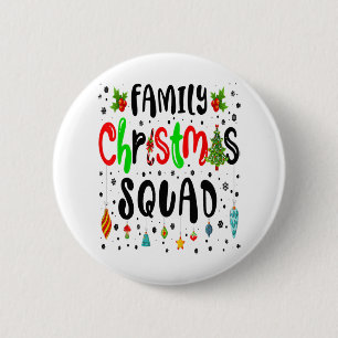 Familie Kerstmis 2022 die overeenkomt met Santa Ha Ronde Button 5,7 Cm