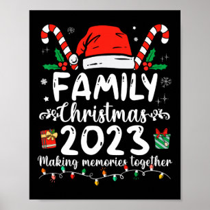Familie Kerstmis 2023 Bijpassende Squad Santa Elf Poster