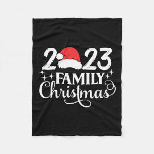 Familie Kerstmis 2023 Matching Squad Crew Santa Fu Fleece Deken