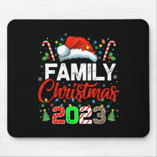 Familie Kerstmis 2023 Matching Squad Santa Elf Fun Muismat