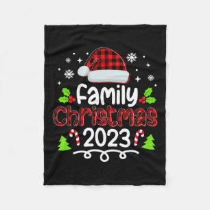 Familie Kerstmis 2023 voor Families die Kerstmis F Fleece Deken