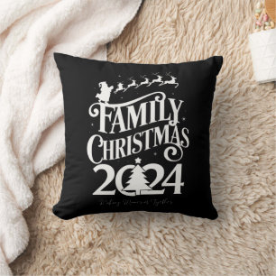 Familie Kerstmis 2024 Herinneringen Samen Bijpasse Kussen