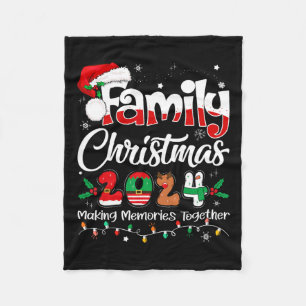 Familie Kerstmis 2024 Matching Outfit Xmas Squad S Fleece Deken