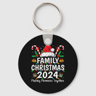 Familie Kerstmis 2024 Matching Squad Santa Elf Fun Sleutelhanger