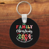 Familie Kerstmis 2024 Samen herinneringen maken XM Sleutelhanger (Voorkant)