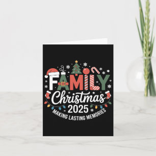Familie Kerstmis 2025 Het maken van blijvende heri Kaart