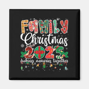Familie Kerstmis 2025 Matching Xmas Making Memorie Magneet